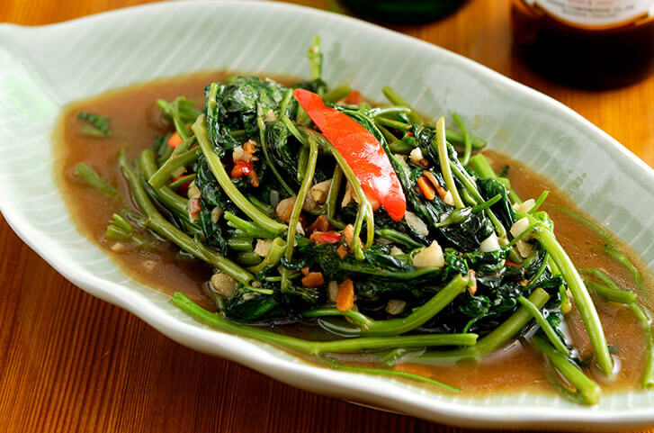 炎の空心菜炒め