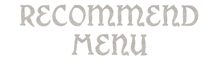 recommend menu